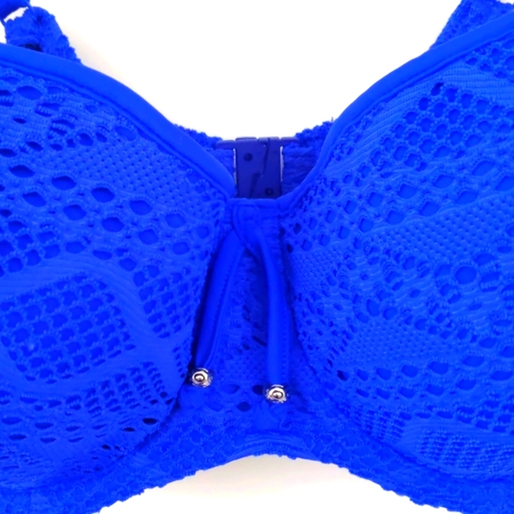 Freya Sundance Sweetheart Padded Bikini Top. Cobalt Blue. Multiple Sizes. - Picture 2 of 6